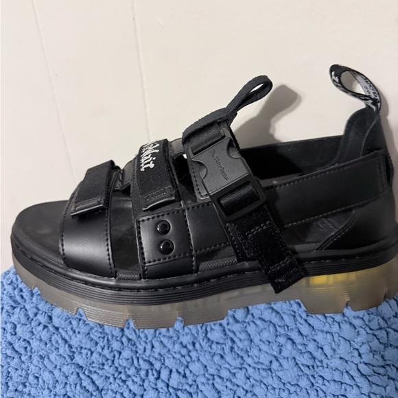 Dr. Martens Black Adjustable Strap Sandals - Picture 6 of 11